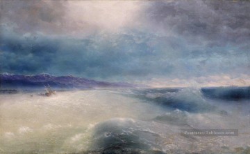 après la tempête Romantique Ivan Aivazovsky russe Peinture à l'huile